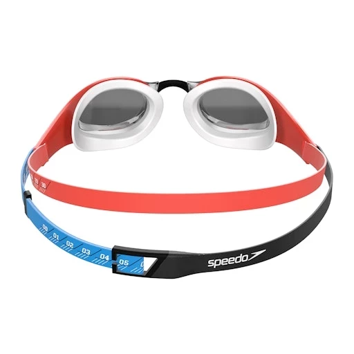 Speedo Schwimmbrille Fastskin Pure Focus red-blue verspiegelt