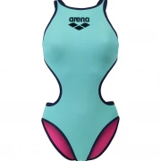 arena One Biglogo Womens Swimsuit Water - Navy