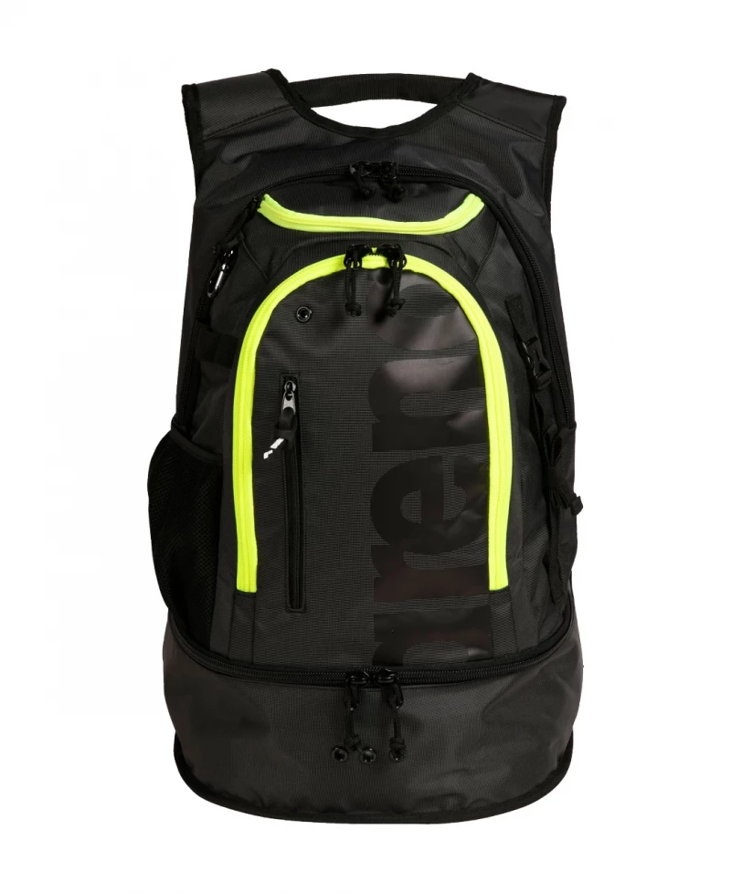 arena Fastpack 3.0 Schwimmrucksack 40 Liter Dark Smoke - Neon Yellow