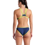 arena One Biglogo Damen Badeanzug Navy-Soft Green