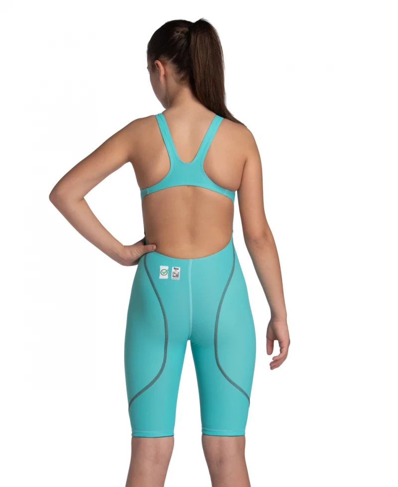 arena Powerskin ST Next Mädchen Open Back aquamarine Wettkampfanzug